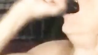 Mature Angel's Throat Bulge Challenge