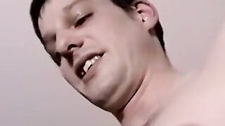 Amateur jerked off then sucked by black mature perv