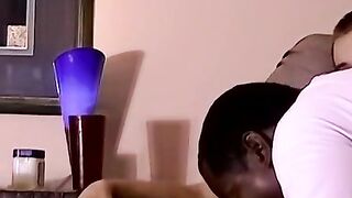 Solo amateur grins while jerking thick cum geyser