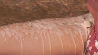 Young redhead wax tormented while his master edges him