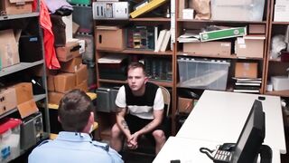 Tatted perp penetrated by horny cop until creampie