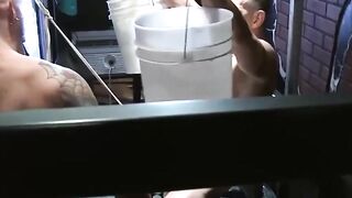 MuscleJockBound.com - Daddy Joe Giovanni's balls and hands tied by BDSM pro