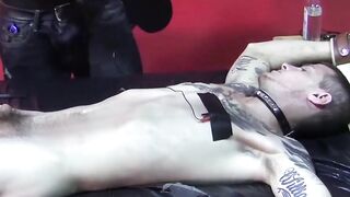 BondageBadBoy.com - Captive Chad releases hot sticky spooge in satisfaction