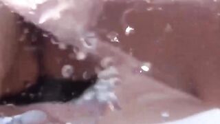 POV twisted Japanese girls outdoor piss from holding failure