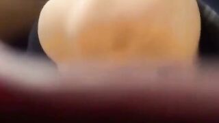 Lens peeks at Japanese cutie harshly toying her tight twat