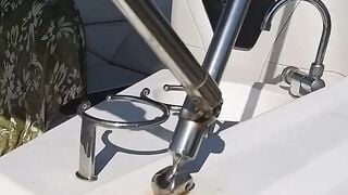 Public Masturbation on a Boat - Hot Solo Female Orgasm