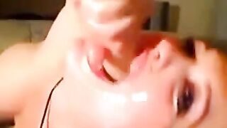 Silent Webcam Blowjob with Dildo