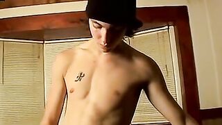 Str8Thugs.com - Straight thug with piercings rocks his hard penis in solo stroking cu