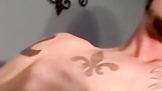 JoeSchmoeXXX.com - Amateur white dudes with tats love to jerk off together with inten