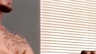 JoeSchmoeXXX.com - Amateur white dudes with tats love to jerk off together with inten