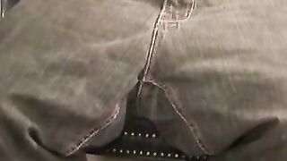 Mature stud lies down and pulls on his stiff shaft