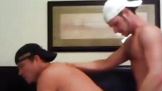 BarebackGayPorno.com - Slutty Brian and Jason share each other's asses for an intense