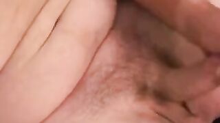 Thick inked hunk wanks his juicy cock in private