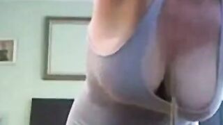 Big-Titted Amateur's Homemade Dildo Fun