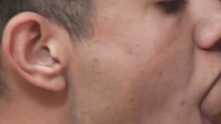 Submissive young homo swallows loads after raw pounding