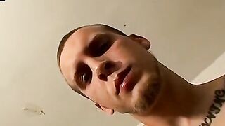 Tattooed thug works huge cock till explosion
