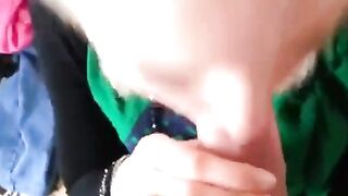Russian Blonde Amateur Gives a Nice Blowjob