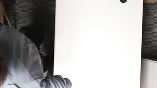 Hairy criminal spreads legs for hot copâs thick rod