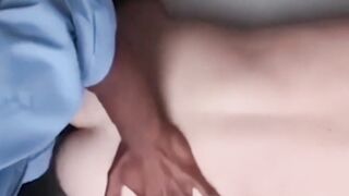 Skinny delinquent stud swallows officers huge black cock deep