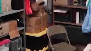 Skinny delinquent stud swallows officers huge black cock deep