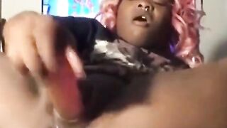 Ebony Amateur Claudia's Loud Orgasm