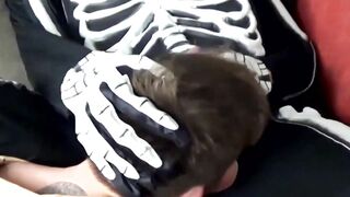 Luke Hudson bounces on Zack Graysons hard cock with pussy