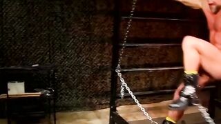 DaddyBondageBoy.com - Soldier Dirk endures clothespins on muscled flesh
