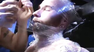 MuscleJockBound.com - Dire Callahan ices Joe Giovanni's muscular body