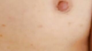 Small tits, big fun: Fucking, fingering & cumming on girly's boobs