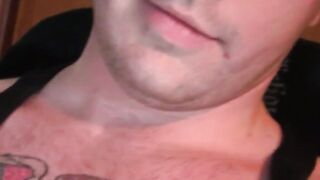 Harrison Levi strokes his huge cock countless times to cum