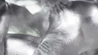 Yoshi Kawasaki and daddy Shusaku breed hard in silver paint