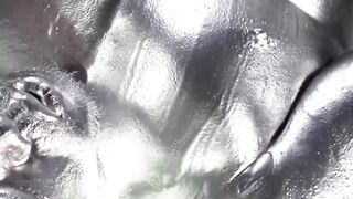 Yoshi Kawasaki and daddy Shusaku breed hard in silver paint