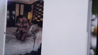My roommates small tits lesbian gf licks me just as planned