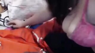 Russian Girl Teases in Spandex Yoga Leggings - Webcam Show
