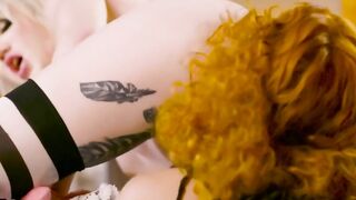 TS Girl Lena Moon Enjoys Sex With A Busty Redhead Girl