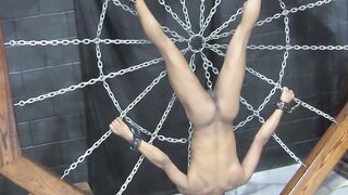 Master Kaden Roads twists metal screw in captive pucker