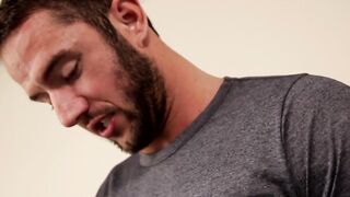 Wesley Woods throat fucks Jason Styles before anal pounding