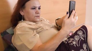 Latina Mature In Nylons Enjoys Sensual Play With Her Toy