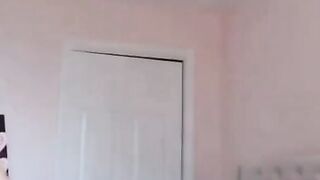 Big-Breasted Coed Rides Her Sex Toy on Webcam
