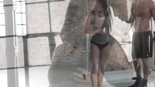 Nikki Waine warms pussy on big dick after intense gym training