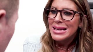 Maya Woulfe and  Dames both take teachers cock in one go
