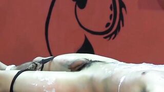 BondageBadBoy.com - Dom tye loves hot molten wax on sub's body