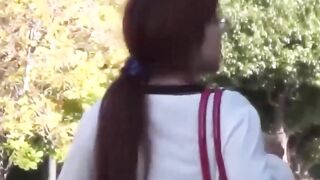 Unaware of lens pure Asians urinate in outdoor settings