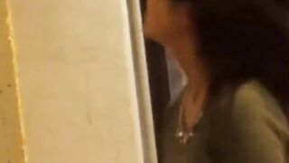 Clueless of creep filming this Japanese babe pisses public