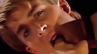 Handsome Alan Fox leashes himself and strokes his thick meat