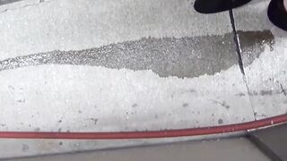 Capturing Japanese twats leaking golden piss in a secluded alley