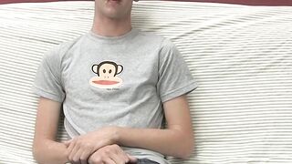 BoyObsession.com - Adorable Danny's solo couch wank and cumshot fun during interview