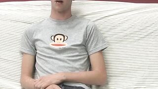 BoyObsession.com - Adorable Danny's solo couch wank and cumshot fun during interview