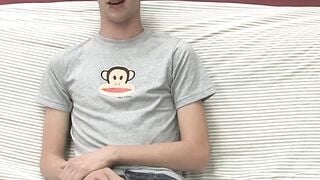 BoyObsession.com - Adorable Danny's solo couch wank and cumshot fun during interview