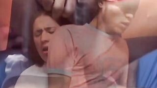 Aspiring twink blindfolded and anal pounded hard